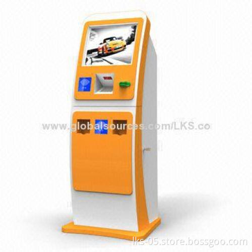 Payment Terminal Kiosk with 17-inch Touch Screen and RFID Card Reader and Wi-Fi Function